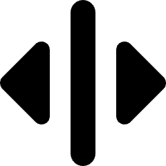 Arrows Vertical Left Right Icon from Micro Solid Set