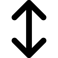 Arrows Vertical Icon from Micro Line Set