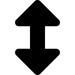 Arrows Vertical Icon from Micro Solid Set