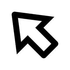 Big Arrow Diagonal Top Left Icon from Outlined Line - Streamline Material Set