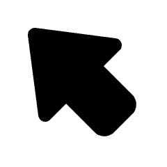 Big Arrow Diagonal Top Left Fill Icon from Rounded Fill - Streamline Material Set