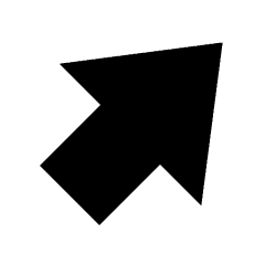 Big Arrow Diagonal Top Right Fill Icon from Sharp Fill - Streamline Material Set