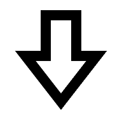 Big Arrow Down Icon from Sharp Line - Material Pro Set