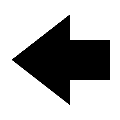 Big Arrow Left Fill Icon from Sharp Fill - Streamline Material Set