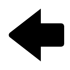 Big Arrow Left Fill Icon from Outlined Fill - Streamline Material Set