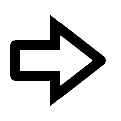 Big Arrow Right Icon from Outlined Line - Material Pro Set