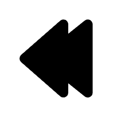 Chevron Double Left Fill Icon from Rounded Fill - Material Pro Set