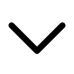 Chevron Downward Icon from Rounded Line - Streamline Material Set