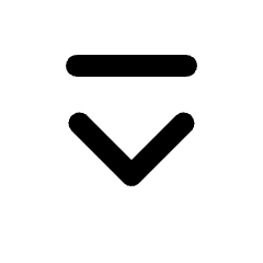 Chevron From Top Fill Icon from Rounded Fill - Streamline Material Set