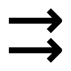 Double Arrow Right Icon from Outlined Line - Streamline Material Set