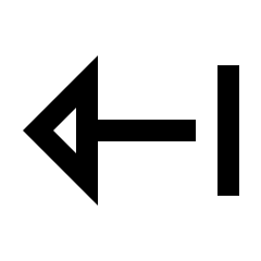 End Alt Icon from Sharp Line - Streamline Material Set