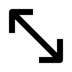 Expand In Full Icon from Outlined Line - Streamline Material Set