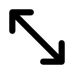 Expand In Full Fill Icon from Rounded Fill - Streamline Material Set