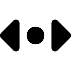Horizonal Scroll Icon from Micro Solid Set