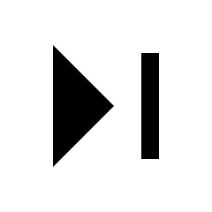 Last Page Alt Fill Icon from Sharp Fill - Streamline Material Set