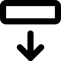Move Object Down Icon from Micro Line Set