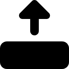 Move Object Up Icon from Micro Solid Set