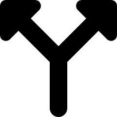 Split Vertical Icon from Micro Solid Set