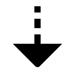 Triangle Arrow Cool Down Fill Icon from Outlined Fill - Streamline Material Set