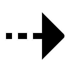 Triangle Arrow Dash Right Fill Icon from Outlined Fill - Streamline Material Set