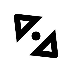 Triangle Arrow Diagonal Scroll Alt Icon from Outlined Line - Streamline Material Set