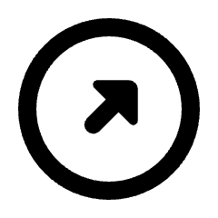 Triangle Arrow Diagonal Up Right Circle Icon from Rounded Line - Streamline Material Set