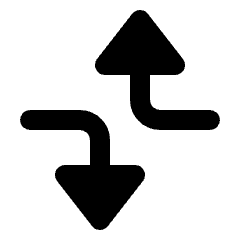 Triangle Arrow Dodge Alt Fill Icon from Rounded Fill - Material Pro Set