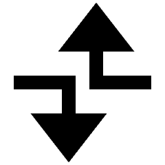 Triangle Arrow Dodge Alt Fill Icon from Sharp Fill - Streamline Material Set