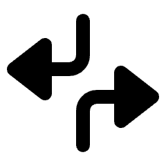 Triangle Arrow Dodge Fill Icon from Rounded Fill - Streamline Material Set