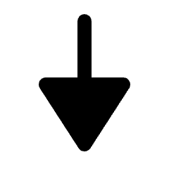 Triangle Arrow Down Fill Icon from Rounded Fill - Streamline Material Set