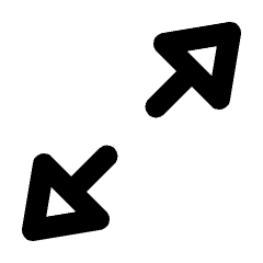 Triangle Arrow Expand Icon from Rounded Line - Streamline Material Set