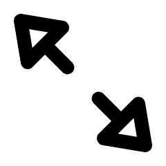 Triangle Arrow Expand Alt Icon from Rounded Line - Streamline Material Set