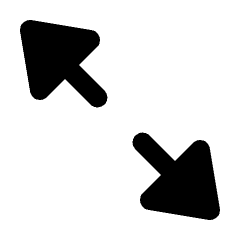 Triangle Arrow Expand Alt Fill Icon from Rounded Fill - Streamline Material Set