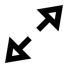 Triangle Arrow Expand Icon from Sharp Line - Streamline Material Set