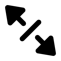 Triangle Arrow Expand Pan Alt Fill Icon from Rounded Fill - Streamline Material Set