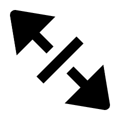 Triangle Arrow Expand Pan Alt Fill Icon from Outlined Fill - Streamline Material Set
