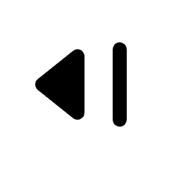 Triangle Arrow From Right Fill Icon from Rounded Fill - Streamline Material Set