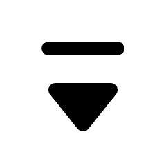 Triangle Arrow From Top Fill Icon from Rounded Fill - Streamline Material Set