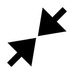 Triangle Arrow Hide Fill Icon from Sharp Fill - Streamline Material Set