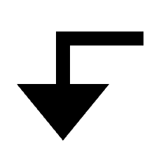 Triangle Arrow Left Down Fill Icon from Sharp Fill - Streamline Material Set