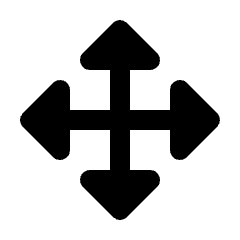 Triangle Arrow Move Around Fill Icon from Rounded Fill - Material Pro Set