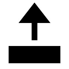 Triangle Arrow Move Up Fill Icon from Sharp Fill - Material Pro Set