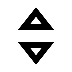 Triangle Arrow Move Vertical Icon from Sharp Line - Streamline Material Set