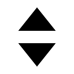Triangle Arrow Move Vertical Fill Icon from Sharp Fill - Streamline Material Set