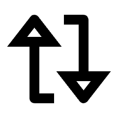 Triangle Arrow Reload Vertical Icon from Outlined Line - Streamline Material Set