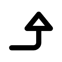 Triangle Arrow Right Up Icon from Rounded Line - Streamline Material Set