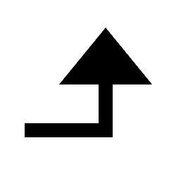 Triangle Arrow Right Up Fill Icon from Sharp Fill - Streamline Material Set