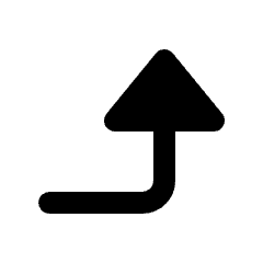 Triangle Arrow Right Up Fill Icon from Rounded Fill - Streamline Material Set