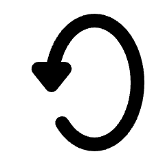 Triangle Arrow Rotate Vertical Fill Icon from Rounded Fill - Streamline Material Set