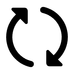 Triangle Arrow Synchronize Icon from Rounded Line - Streamline Material Set